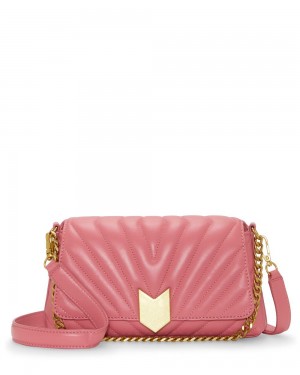 Dámské Crossbody Kabelka Vince Camuto Theon Flap Růžové | 9301-EXYJT