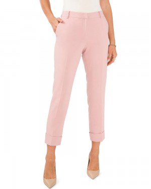 Dámské Kalhoty Vince Camuto Cuffed-Front Růžové | 4087-QCXGN