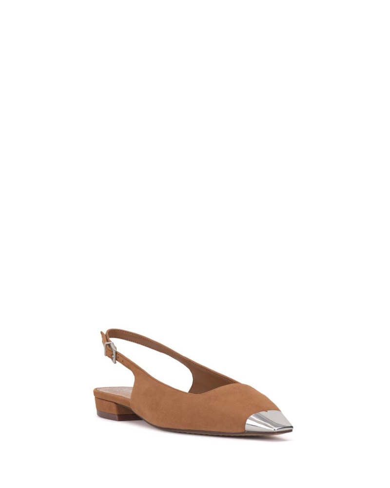 Dámské Boty pro Ploché Nohy Vince Camuto Sellyn Slingback Stříbrné | 4739-YQVEO
