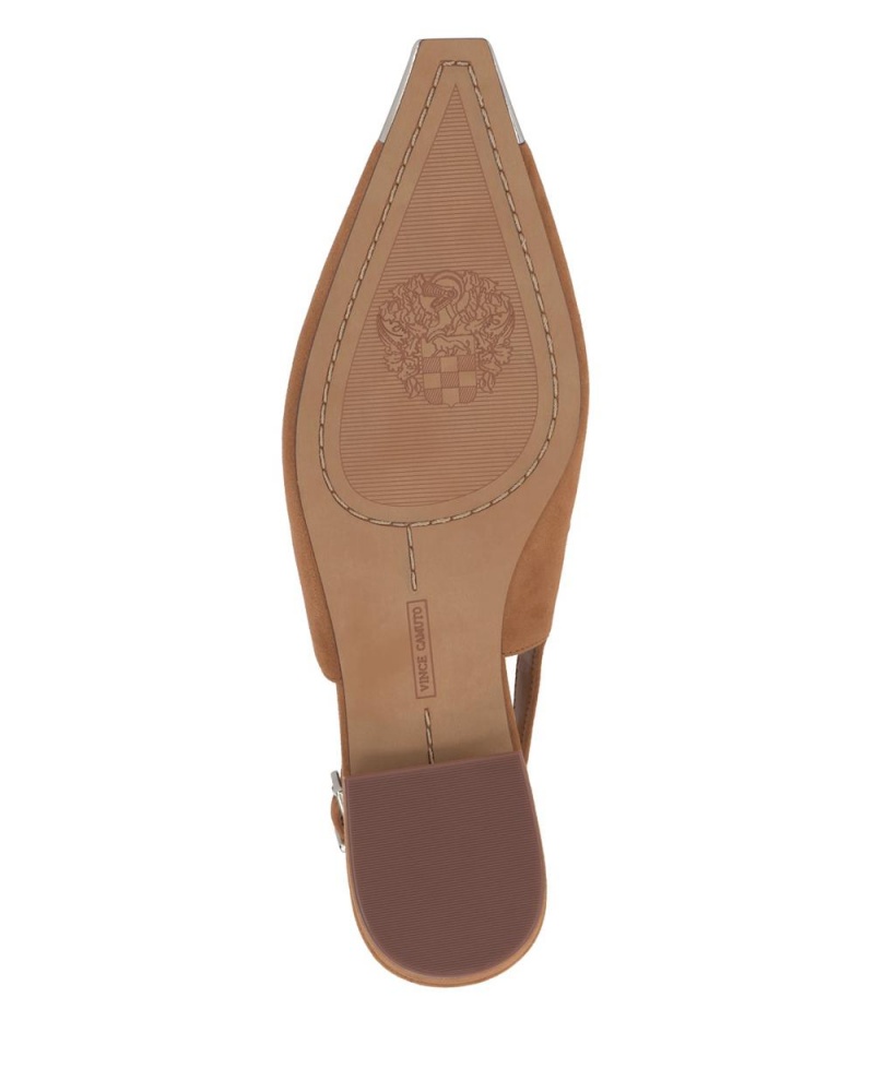 Dámské Boty pro Ploché Nohy Vince Camuto Sellyn Slingback Stříbrné | 4739-YQVEO