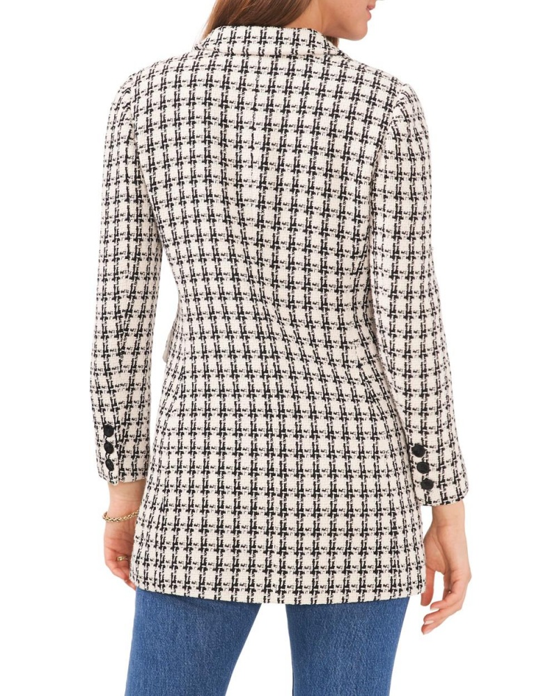 Dámské Bundy Vince Camuto Double-Breasted Tweed Bílé | 7945-SAWQJ