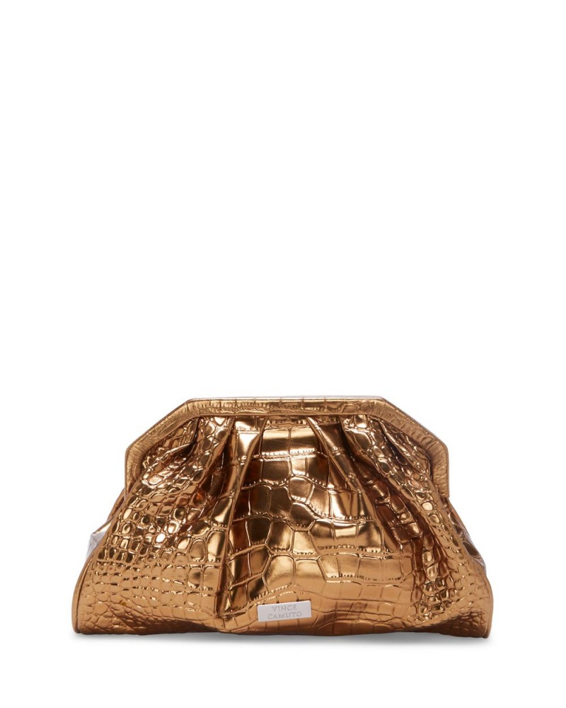 Dámské Clutch Vince Camuto Baklo Zlaté | 8136-AWPRY