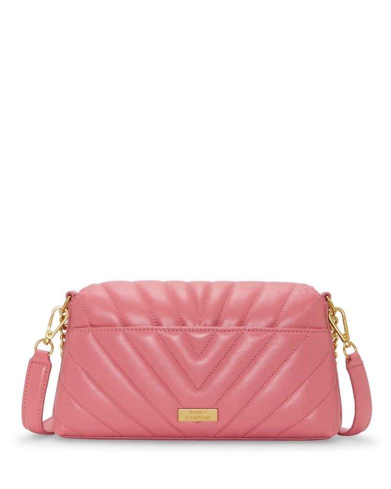 Dámské Crossbody Kabelka Vince Camuto Theon Flap Růžové | 9301-EXYJT