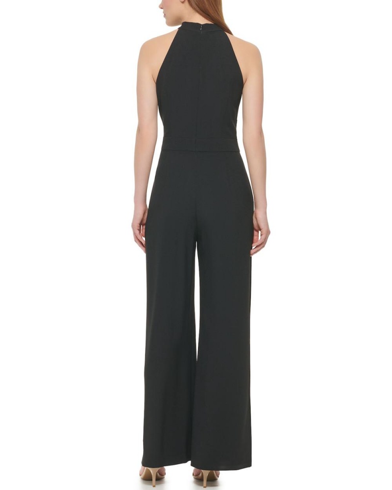 Dámské Kombinéza Vince Camuto Bow-Neck Černé | 5702-RGNAQ