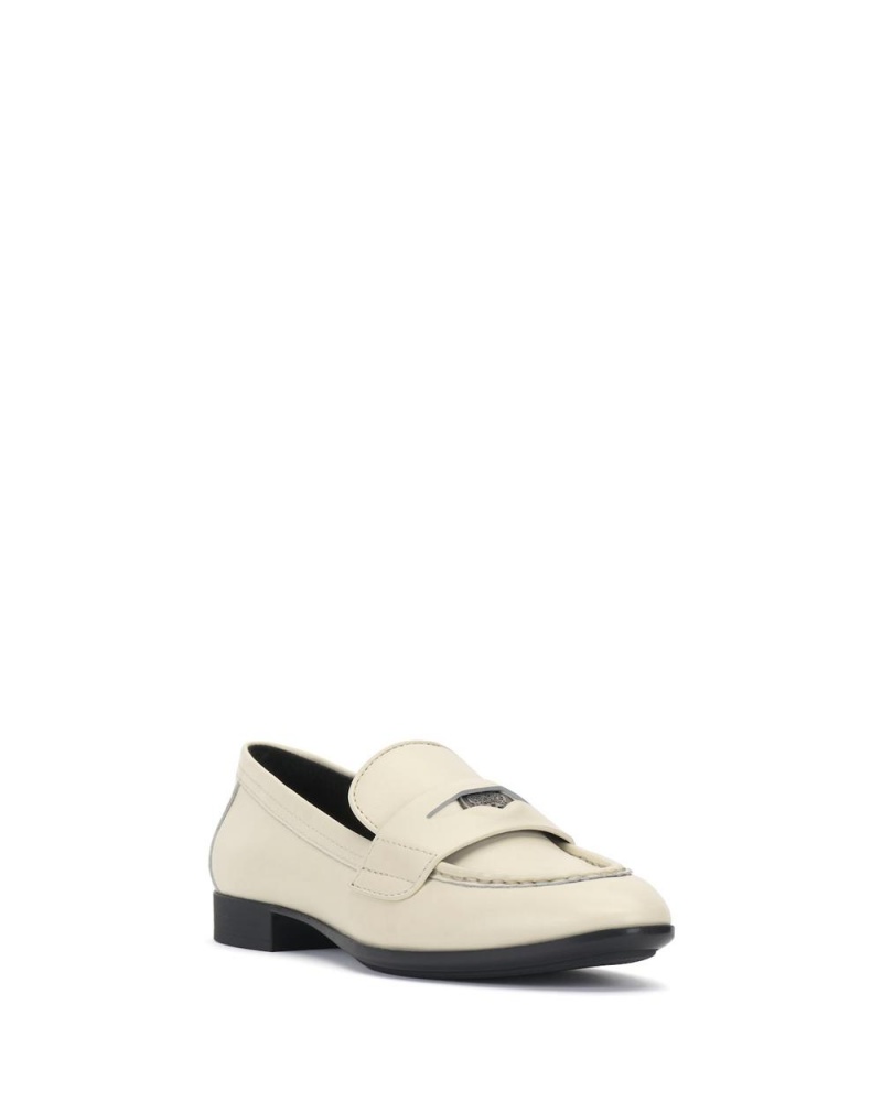 Dámské Loafers Vince Camuto Parama Penny Bílé | 5896-QWNZD