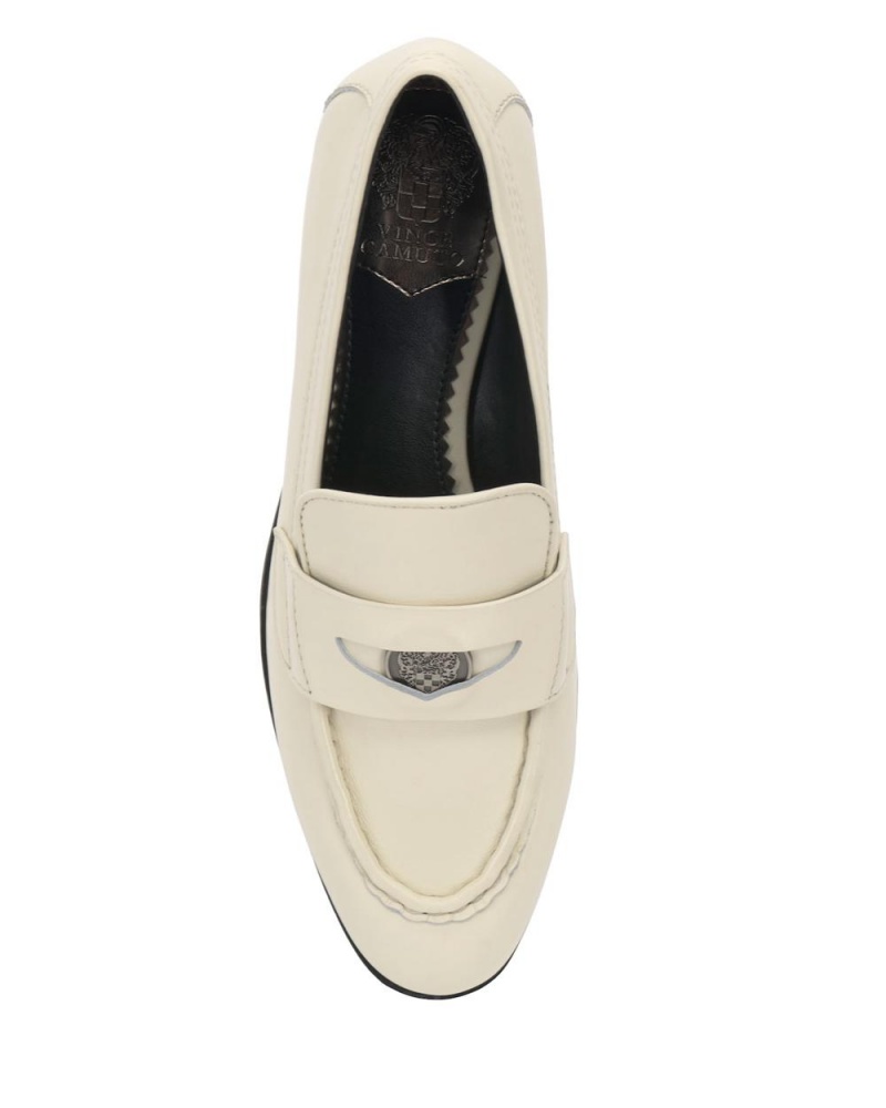 Dámské Loafers Vince Camuto Parama Penny Bílé | 5896-QWNZD