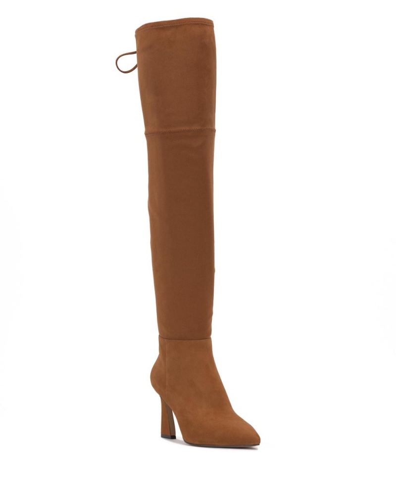 Dámské Over-The-Knee Boots Vince Camuto Taplana Široké-Calf Hnědé | 0431-DLZJQ