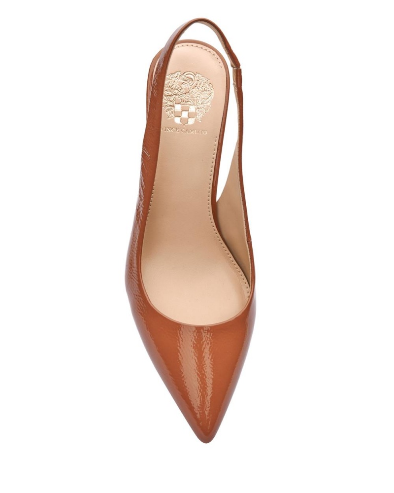 Dámské Podpatky Vince Camuto Hamden Slingback Hnědé | 2086-LZMGX