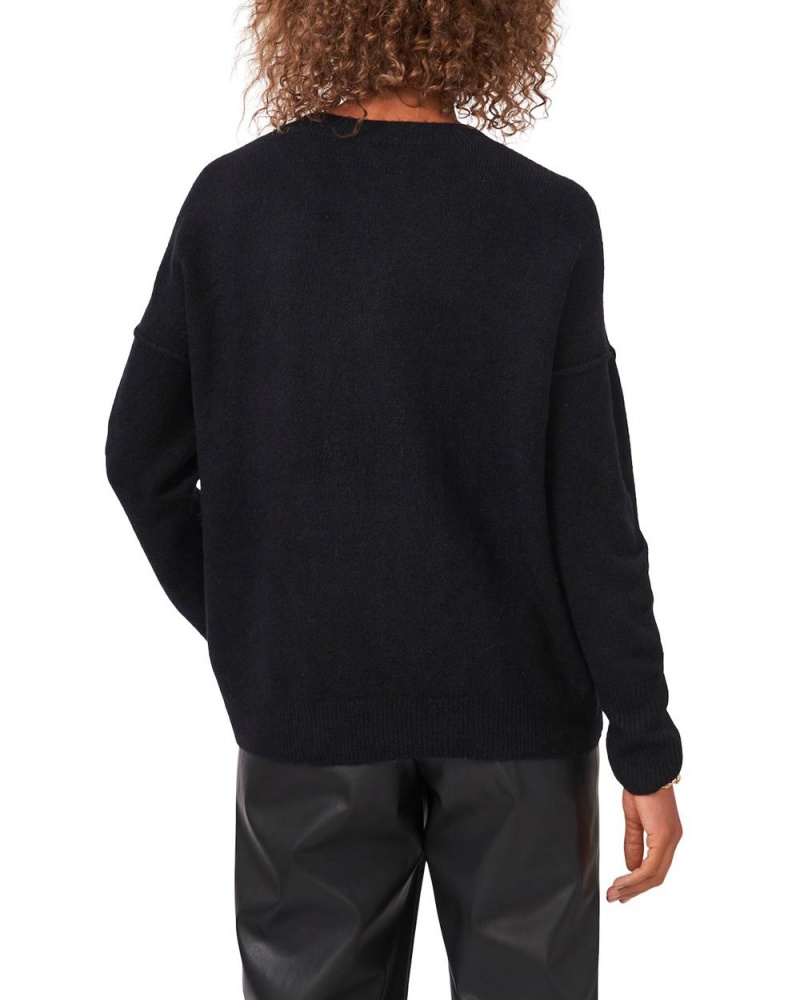 Dámské Svetr Vince Camuto Crewneck Černé | 8472-FHQDS
