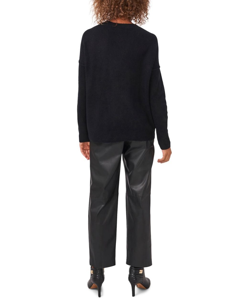 Dámské Svetr Vince Camuto Crewneck Černé | 8472-FHQDS