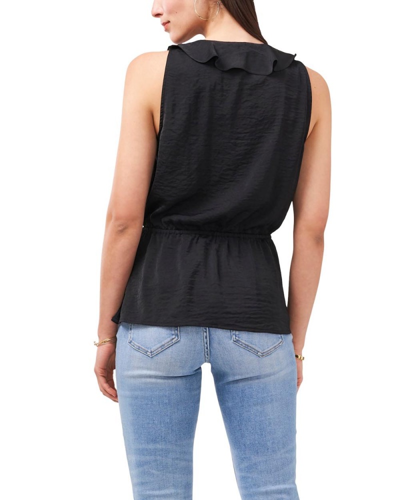 Dámské Topy Vince Camuto Ruffle-Trimmed Peplum Černé | 5793-WPTYO